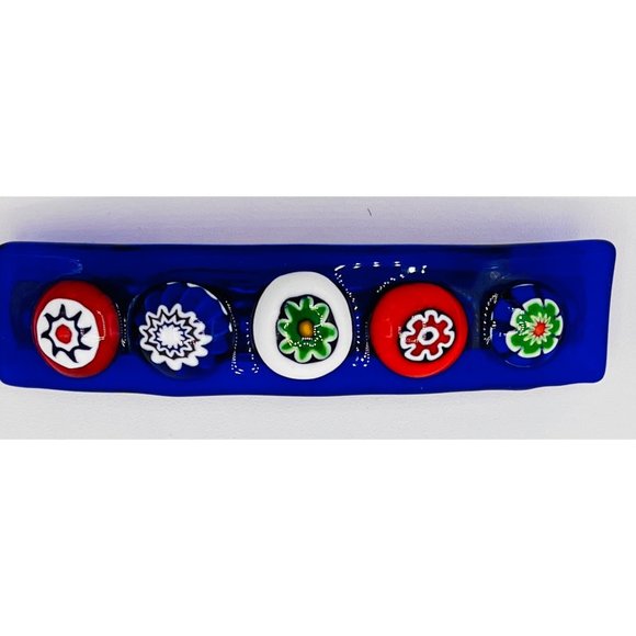 Killer Designs Millefiori Glass Barette NEW - Picture 1 of 11